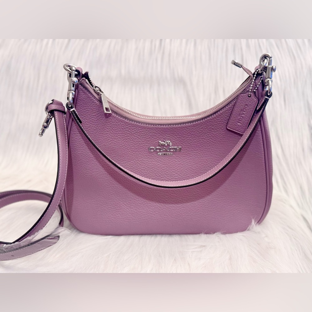 Coach Teri Hobo Leather Shoulder Bag - Picture 5 of 10